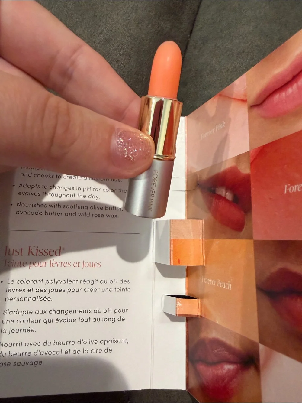 New jane iredale Creamy Peach Lipstick mini